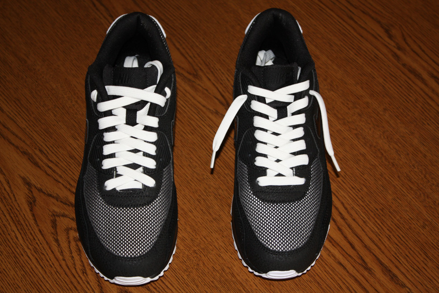 Czarne damskie buty Air Max firmy Nike - dwa wiązania
