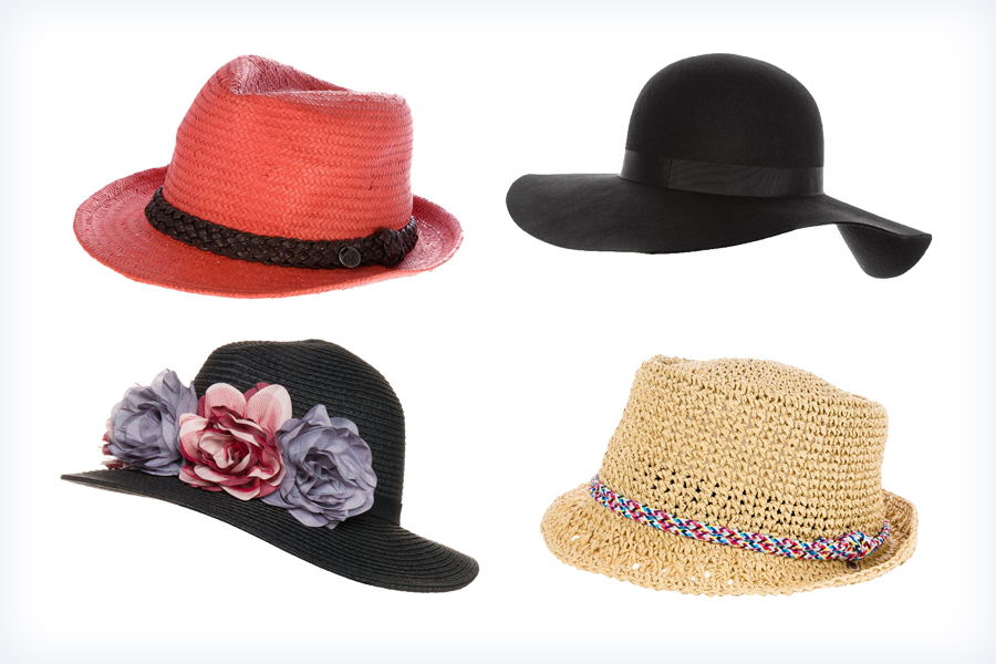 Damskie, eleganckie kapelusze przeciwsłoneczne