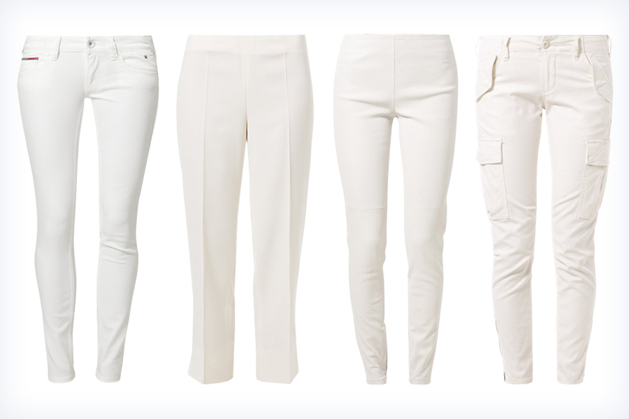 Damskie białe spodnie na różne okazje